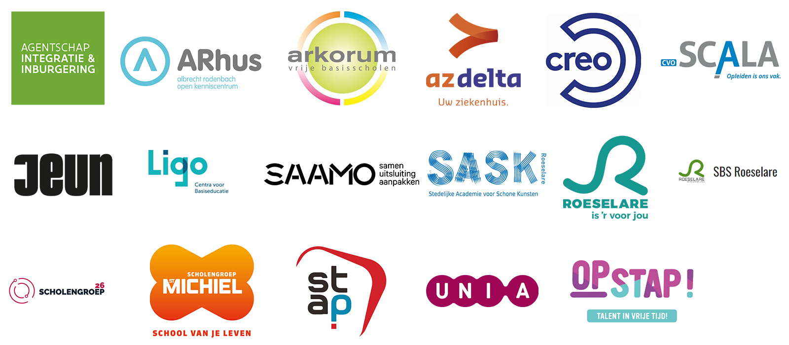 logo's ondertekenende organisaties
